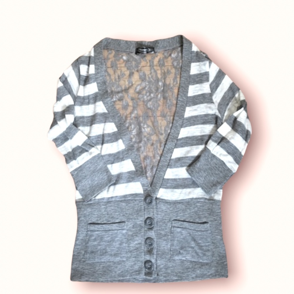 Cropped Lacy Cardigan